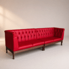 dyvan-sofa-pub-chervonyi Червоний шкіряний диван Sofa pub для ресторану чи пабу
